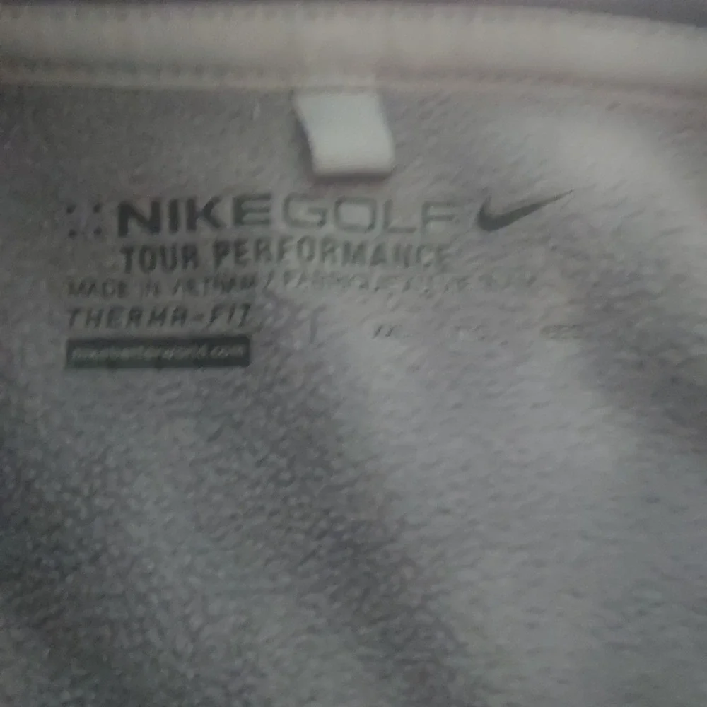 Nike Gray Pullover Quarter Zip Long Sleeve Golf‎ Jacket Mens